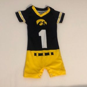 Iowa Hawkeyes Infant Jersey Romper size 0-3mo
